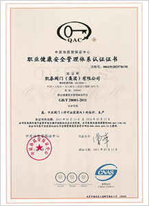 職業(yè)健康安全管理體系認(rèn)證