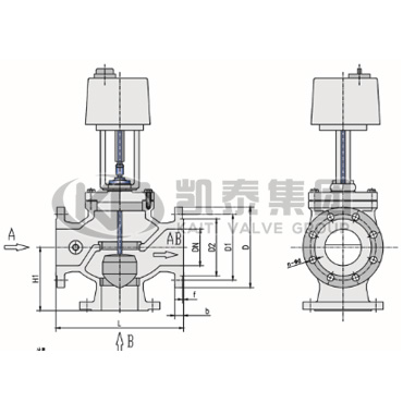 電動(dòng)兩通/三通溫控閥 
